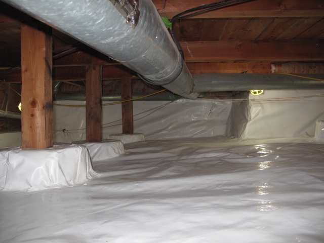 Seal crawl spaces