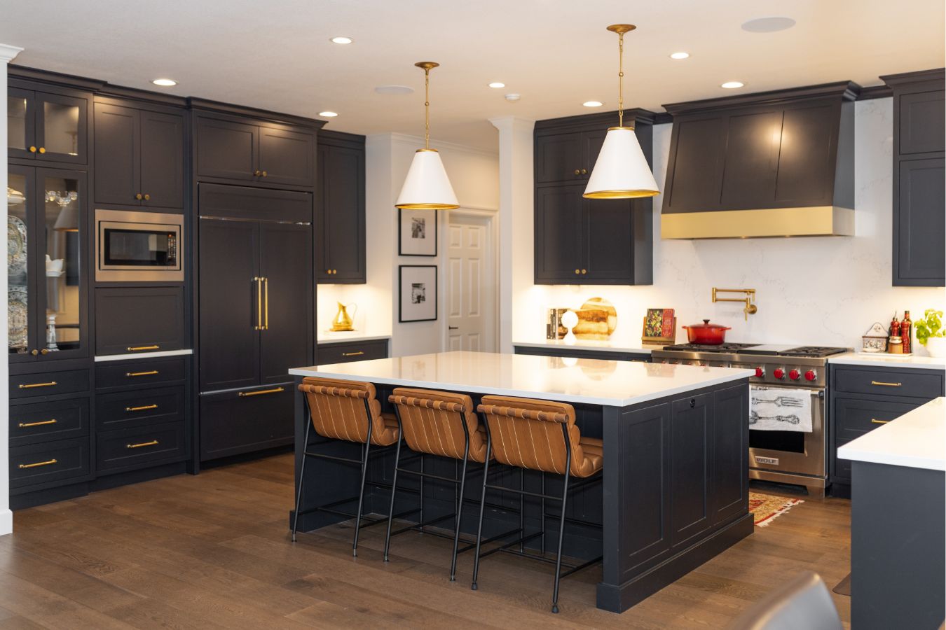 The remodeled kitchen in West Linn, OR