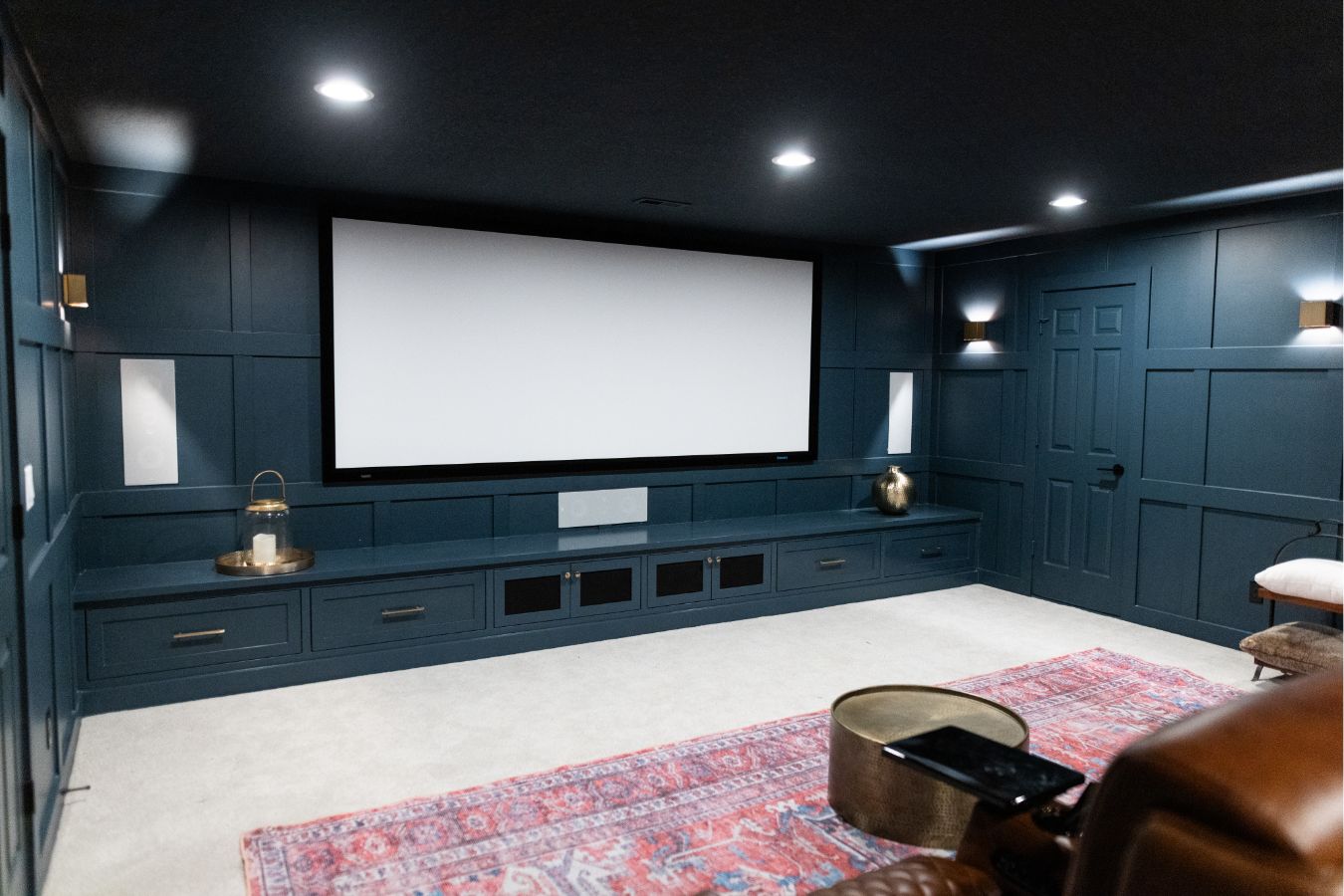 The remodeled home theater room in West Linn, OR - 2